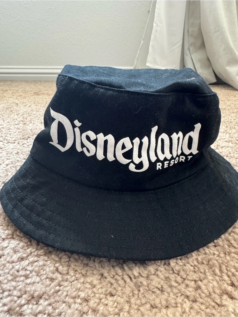Disney Disneyland Resort Spirit Jersey Black Bucket Hat Adult One Size Sporty